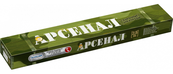 Электроды сварочные Арсенал МР-3, ф 3 мм (уп-2,5 кг) купить с доставкой в Чепелево