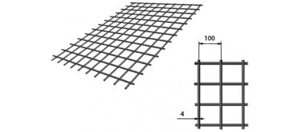 Сетка сварная (дорожная) 100х100х4мм 1,5х2м купить с доставкой в Чепелево