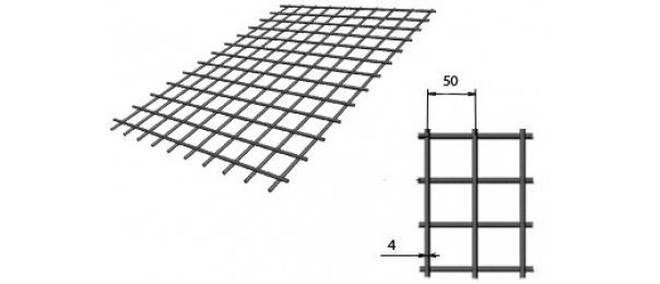 Сетка сварная (дорожная) 50х50х4мм 1х2м купить с доставкой в Чепелево